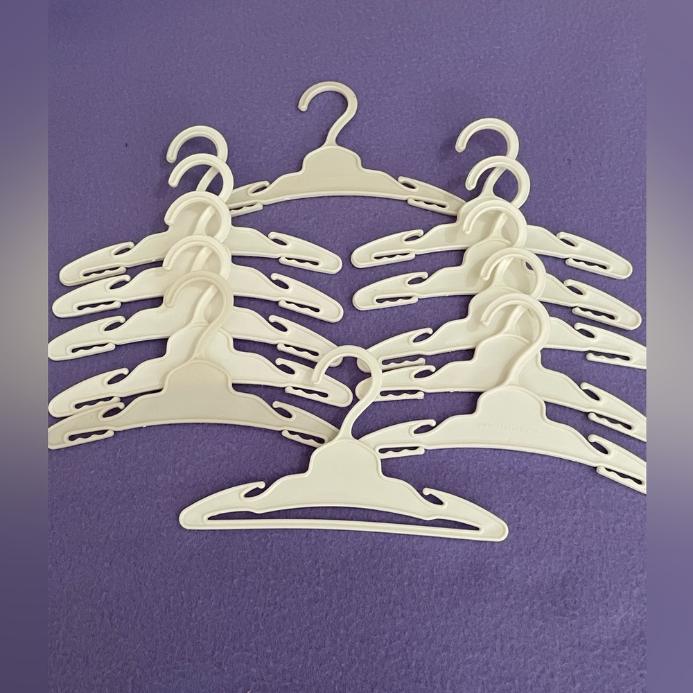 Lot of 12 Doll clothes hangers. For 18” doll clothes. AG dolls.